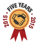 Badge of honor for supporting Codeforces on its 5th anniversary