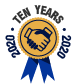 Badge of honor for supporting Codeforces on its 10th anniversary