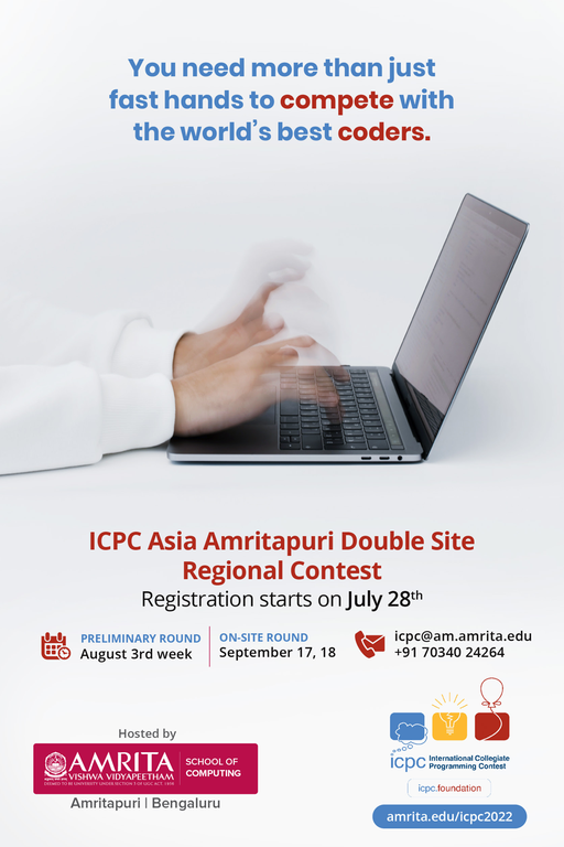 ICPC Asia Amritapuri Double Site Regional Contest