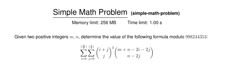 simple math problems