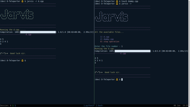 jarvis program code for learning mode